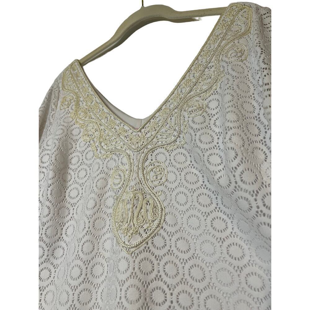 Lilly Pulitzer White Lace 3/4 Sleeve Alden Tunic Dress Sz M GS - Picture 4 of 8